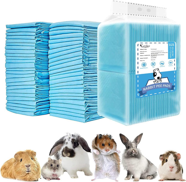 20 Pcs Rabbit Pee Pads, Disposable Super Absorbent Diaper, Pet Toilet/Potty Training