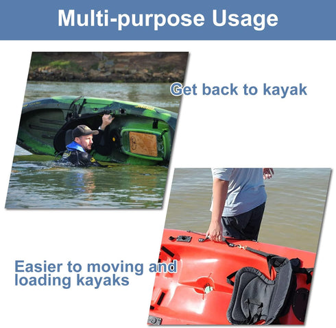 HLOGREE Kayak Handles 2/4 Pack, Replacement Handles with Rivets for Various Kayak Models