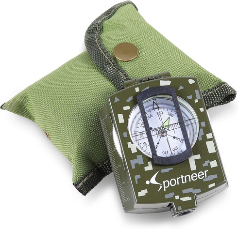 Sportneer Waterproof Shockproof Military Compass for Hiking, Climbing, Biking, Outdoor Activities