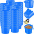 120 Pcs Cage Cups for Chicken Birds, Plastic Hanging Feeders and Waterers, 8 oz Feeding Bowl, Blue