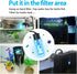 TARARIUM 3W Mini Aquarium Lamp, Submersible Green Light for 5-55 Gallon Fish Tank Pond Cloudy Water