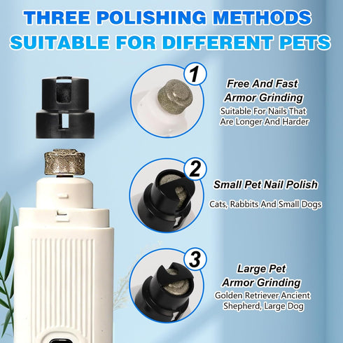 Generic Nail,2-Speed Trimmer Cat Electric Pet Nail Grinder, Safe Cut Cat Nail Rechargeable Dog Nail Clippers