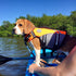VIVAGLORY Yellow Sports Style Dog Life Jacket with Adjustable Durable Extra Flotation Swim Vest for Small Dogs
