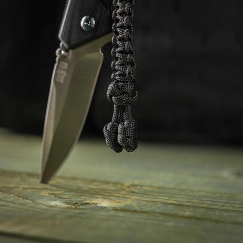 M-Tac Skull Knife Lanyards with Beads, Paracord Tactical Lanyard for Knife