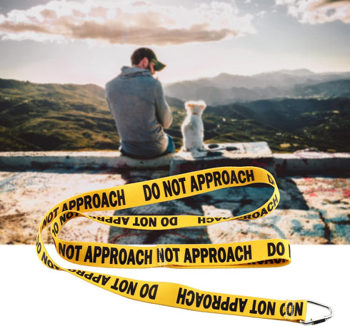 JXGZSO Do Not Approach/No Hand Sniffs Dog Lead - Reactive Dog Give Me Space Leash Wrap Rescue Dog Lead