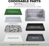 HQ4US 4LEGS 2 Dog Grass Pad with Foldable Dog Litter Box,Small Liner Base for BalconyUltra-Absorbent Artificial Grass