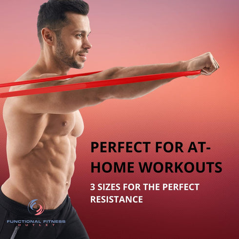 Pull Up Assist Bands Set by Functional Fitness, Heavy Duty Resistance and Assistance Training Band