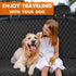 NECKORY Backseat Cover for Dogs, Waterproof and Non-Slip Pet Bench Seat Covers, Car Seat Protector for Back Seat