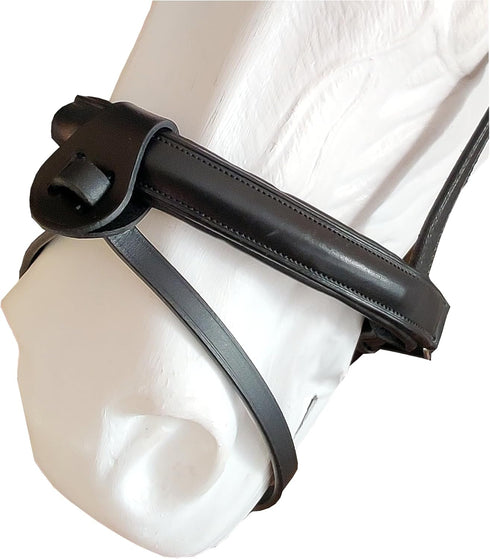 Hunters Saddlery Flash Noseband Strap Attachment with Converter for English Leather Horse Bridle