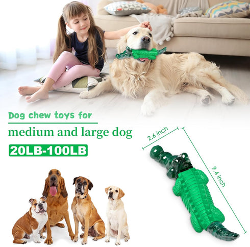 Tough Dog Chew Toys for Large Dogs, Indestructible Heavy Duty Dog Toys for Small/Medium/Large Breeds