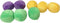 Midlee Squeaky and Crinkley Plush Dog Balls, Set of 8 (3 1/2" Refill Hide a Ball)