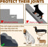 Dog Stairs for High Beds, 3-Step Small Large Dog Steps for Couch/Bed, Non-Slip Sticker Balanced Indoor Step, 30D Grey