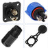 Trolling Motor Plug Receptacle Set, Waterproof Marine Boat DC Power Connector, 12V/24V/36V/48V, 2-Pack for Fishing