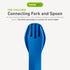 GoBites Duo and Bio Duo Travel Silverware Set, Full Size Portable Fork & Spoon, Reusable Utensils, PC and BPA-free,