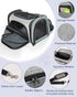 Siivton Cat Carrier, 4 Sided Expandable Pet Carrier for Travel, Airline Approved Soft-Sided Carrier