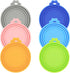 6 Pcs Can Covers, Universal BPA Free Silicone Dog Cat Can Lids, Fit Most Standard Size Cans (6 colors)