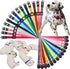 YOY 14 pcs/Set Soft Nylon Puppy Whelping ID Collars, Adjustable Breakaway Litter Collars for Breeders