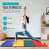 4-Panel 4'x8'x2'' Folding Gymnastics Mat Yoga Mats Exercise Mat Gym Mat for Home Aerobics Workout Foldable Tumbling Mat