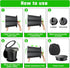 (13H) Camping Toilet, Retractable Portable Toilet for Adults Kids, Adjustable Height Portable Potty with Lid, Foldable