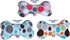 Pet and Dog Plush 6" Bone Toy, "Party Dots Group", Aqua Party Dots (Available in 3 Colorway Options)