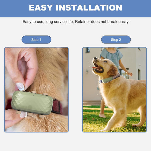 SGEOYPIL Rubber Attachment Clips for Pet Location Trackers Compatible with Tracti XL GPS Tracker & Health Monitoring