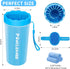 Comotech Dog Paw Cleaner with Bath Brush & Towels - Adjustable Ring Handle for Long and Short-Haired Dogs
