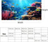 YongFoto Fish Tank Background, 24x16 inch Coral Seaweed Reef Rock Underwater Backdrop for Aquarium and Terrarium