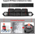 No-Drilling Golf Cart Inner Front Storage Basket with 2 Insulated Cup Holders, Foldable Dash Tray Organizer