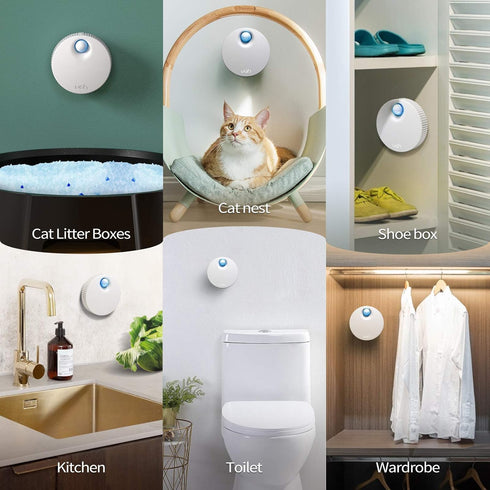 uahpet Cat Litter Deodorizer, 99.9% Dust-Fall Odor Eliminator for All Kinds of Cat Litter Box
