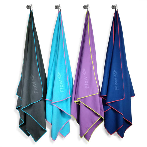Flow Hydro Sport Towel - Microfiber Quick Dry Swimming Towels for Water Sports in Medium Size (Army Green)