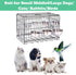 Dog Crate Water Bowl - Stainless Steel Anti-Spill Bowl for Cage, Hanging Holder for Dogs, Rabbits, Birds