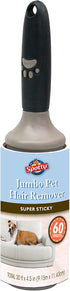 Jumbo Extra Sticky Adhesive Lint Roller, 60 Sheet ct, Pet Hair Remover