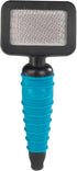 Master Grooming Tools Ergonomic Slicker Brushes for Dogs - Extra Small, 2¾" x 2", Teal/Black