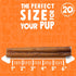 Bully Sticks for Small Dogs | All Natural, Single Ingredient, 6" Standard Bully Sticks, 20 Pack
