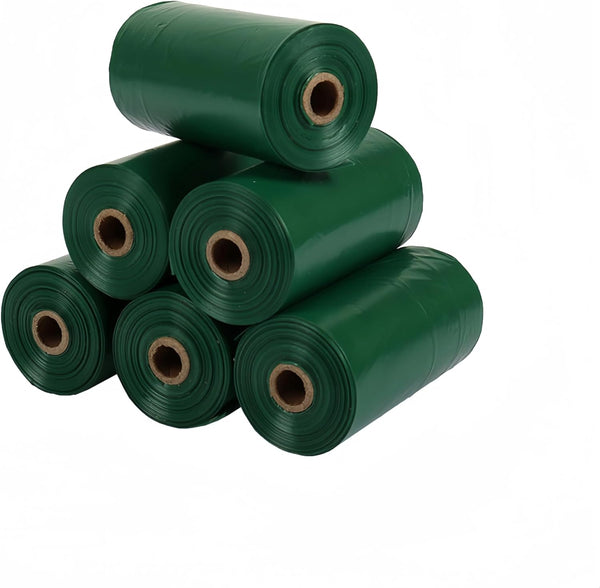 Green Dog Waste Bags, Extra Thick and Leak-Proof Poop Bags for Dogs&Cats