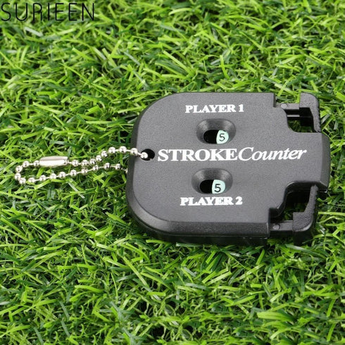 Golf Stroke Shot Putt Score Counter Accessories, Two Digits Scoring Keeper with Key Chain for Golf Game