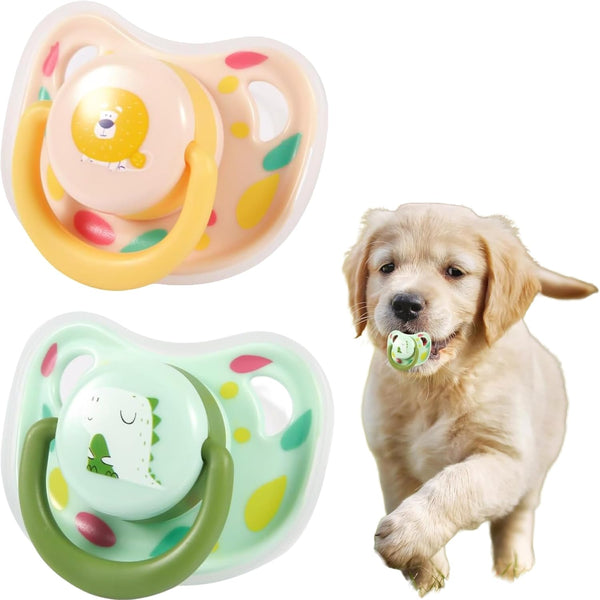 Sndperiexam Pet Silicone Calming Pacifier, Dog Pacifiers for Small Dogs, Kitten Pacifiers, Puppy