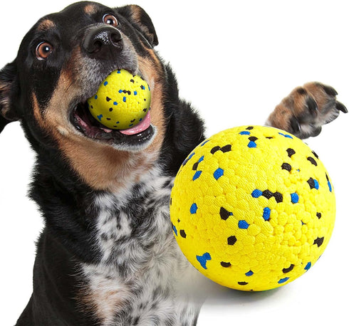 Dog Balls Tennis Ball Dog Toys for Aggressive Chewers, Durable Floating Water Toy Fetch Balls for Large, Medium Small