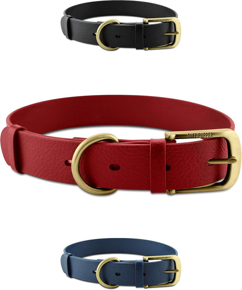 Tuff Pupper Classic Heavy Duty Dog Collar - 10x Stronger Than Leather, 100% Waterproof & Odor Proof with Rust-Proof
