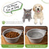 Dog Bowl Pet Travel Collapsible Bowls 2 Pack, Portable Silicone Puppy Bowl for Walking and Traveling, BPA Free