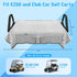 Golf Cart Seat Covers Gray Cooling Ice Silk Blanket for EZGO TXT RXV/Club Car DS Precedent, 4 Pockets for 2-Person Seats