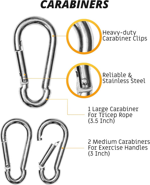 Tricep Rope Cable Attachment, 35" Pull Down Rope, Gym Equipment Cable Handles, Rope Attachment for Cable Machine
