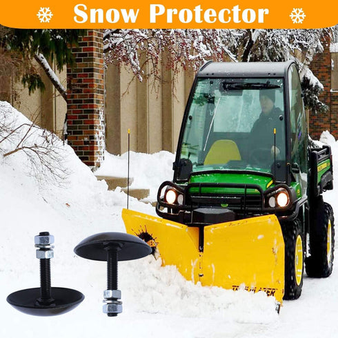 Podoy Snow Plow Blade Heavy Duty Skid Shoes for Polaris Ranger Razor ATV/UTV (Pack of 2)