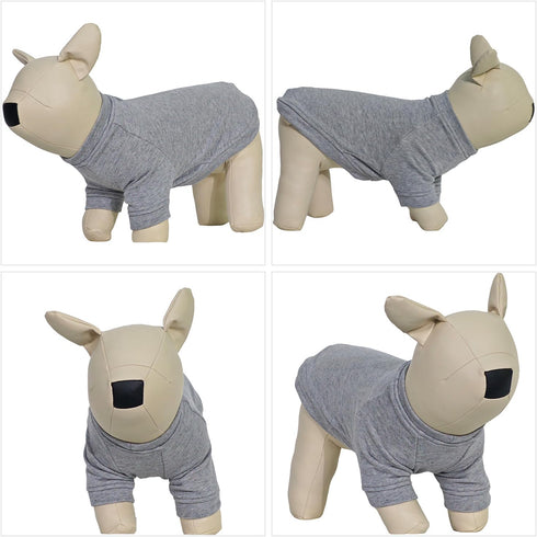 Lovelonglong Dog Pullover Sweatshirt for Small Medium Large Dogs, Gray XL, Autumn Winter T-Shirts