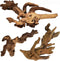 Tfwadmx Natural Driftwood Aquarium Decor - Wood Branches 7-9.5" Fish Tank Decoration, 3 Pcs