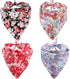 4 Pack Dog Bandanas Triangle Bibs Scarf Accessories, Japanese Style Small