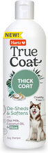 New! Hartz True Coat Thick Coat Dog Shampoo, Desheds & Softens with Oat Milk, Coconut Oil & Aloe
