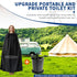 Portable Toilet Kit for Adults, Retractable Camping Toilet with Wearable Privacy Tent Outdoor Travel Toilet