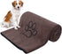 KinHwa Super Absorbent Dog Towel Microfiber Bath Towel for Small, Medium, Large Dogs and Cats, 30inch x 50inch, Brown