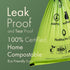 100% 300 Count, 100% (Not Made In China) Certified Home Compostable Dog and Cat Poop Bags, Plant Based Refill Rolls